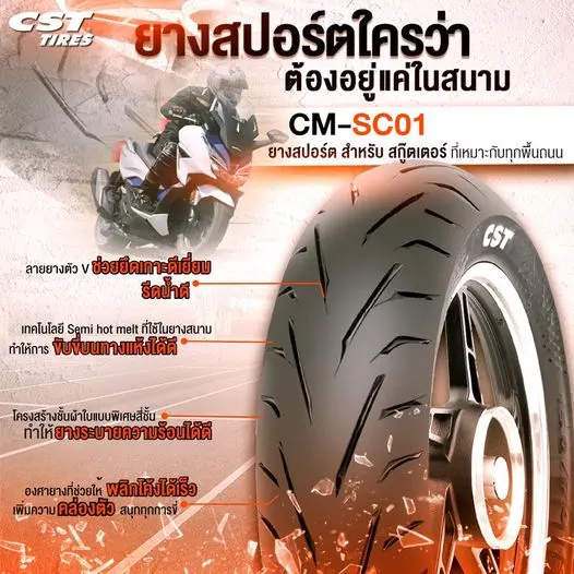 Read more about the article CM-SC01 ยางสปอร์ต สายซิ่ง สุดเท่