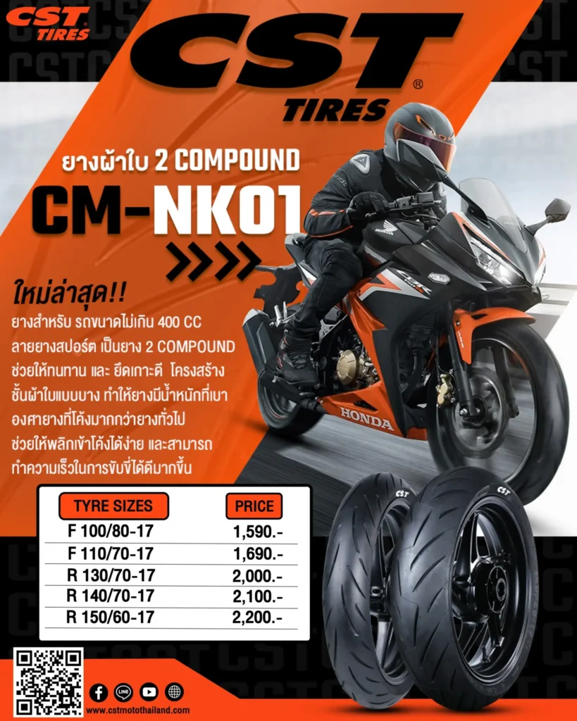 CM-NK01 : สำหรับ รถขนาดไม่เกิน 400 CC