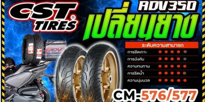 Read more about the article ขอบคุณรีวิวดีดี จากลูกค้าที่ได้ลองใช้ยาง CST CM-576/577