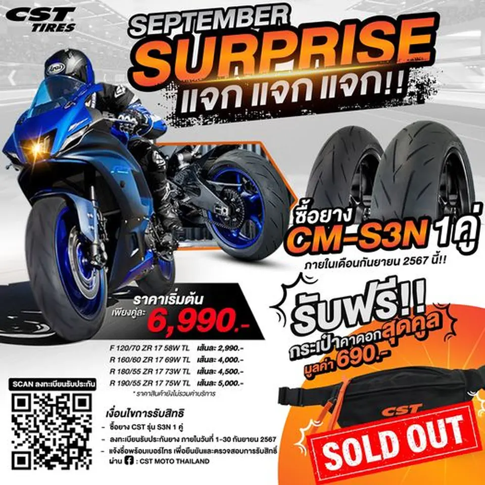 จบไปแล้วจสำหรับ แคมเปญ CM-S3N September Surprise 